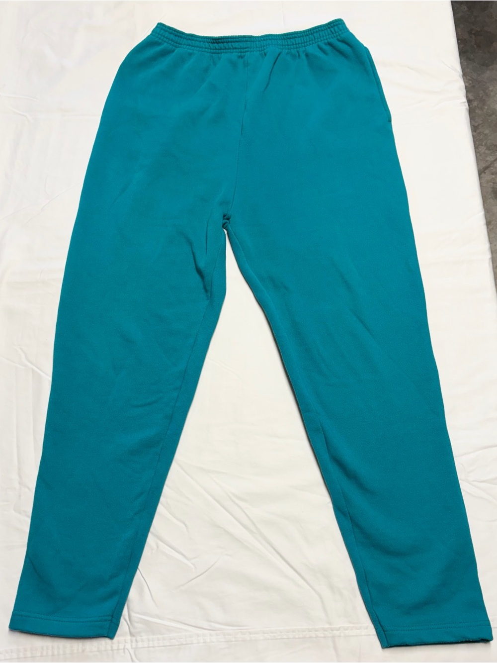 Vintage Gopher Sport Sweatpants Women’s L Teal Pajama Cozy Pockets Elastic Waist